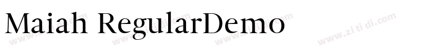 Maiah RegularDemo字体转换 Maiah RegularDemo字体转换